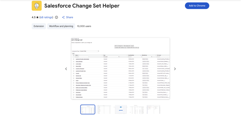 Salesforce Change Set Helper